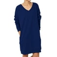 thumbnail image 1 of Haute Edition Women's Oversized Pullover Sweatshirt Dress, 1 of 3