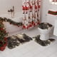 thumbnail image 5 of Juego de 3 alfombrillas de baño gruesas de invierno, de colores surtidos, suaves, absorbentes, antideslizantes, lavables, color marrón oscuro, 40 cm x 60 cm Rkxzt, 5 of 8