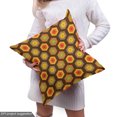 thumbnail image 5 of Ambesonne Burnt Orange Fabric by the Yard Upholstery, Retro Nested Hexagons, 1 Yard, Chocolate and Multicolor, 5 of 5