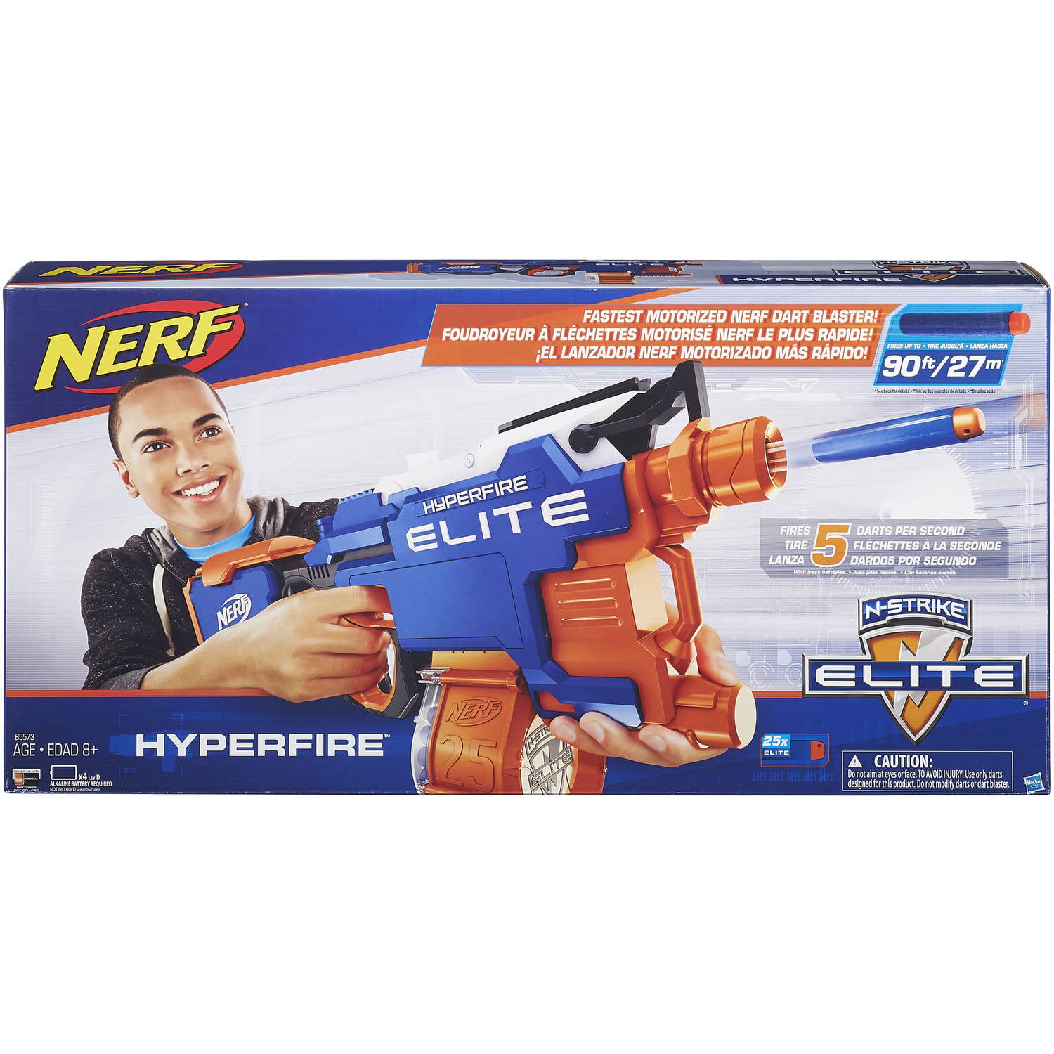med hensyn til fort bruser Nerf N-Strike Elite HyperFire Blaster - Walmart.com