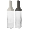 thumbnail image 1 of 2pcs Glass Vinegar Bottles Kitchen Oil Pot Clear Oil Dispenser Soy Sauce Bottle, 1 of 4