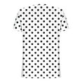 thumbnail image 4 of Jalioing Women's Short Sleeve Summer Tops Print V Neck Button Tunic Shirts Loose Casual Summer Blouses Clothes, 4 of 7