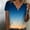 Navy, variant on Women's Summer Fashion Seashell Edge V Neck T-Shirts Petal Short Sleeve Gradient Tops Casual Vacation Outfits