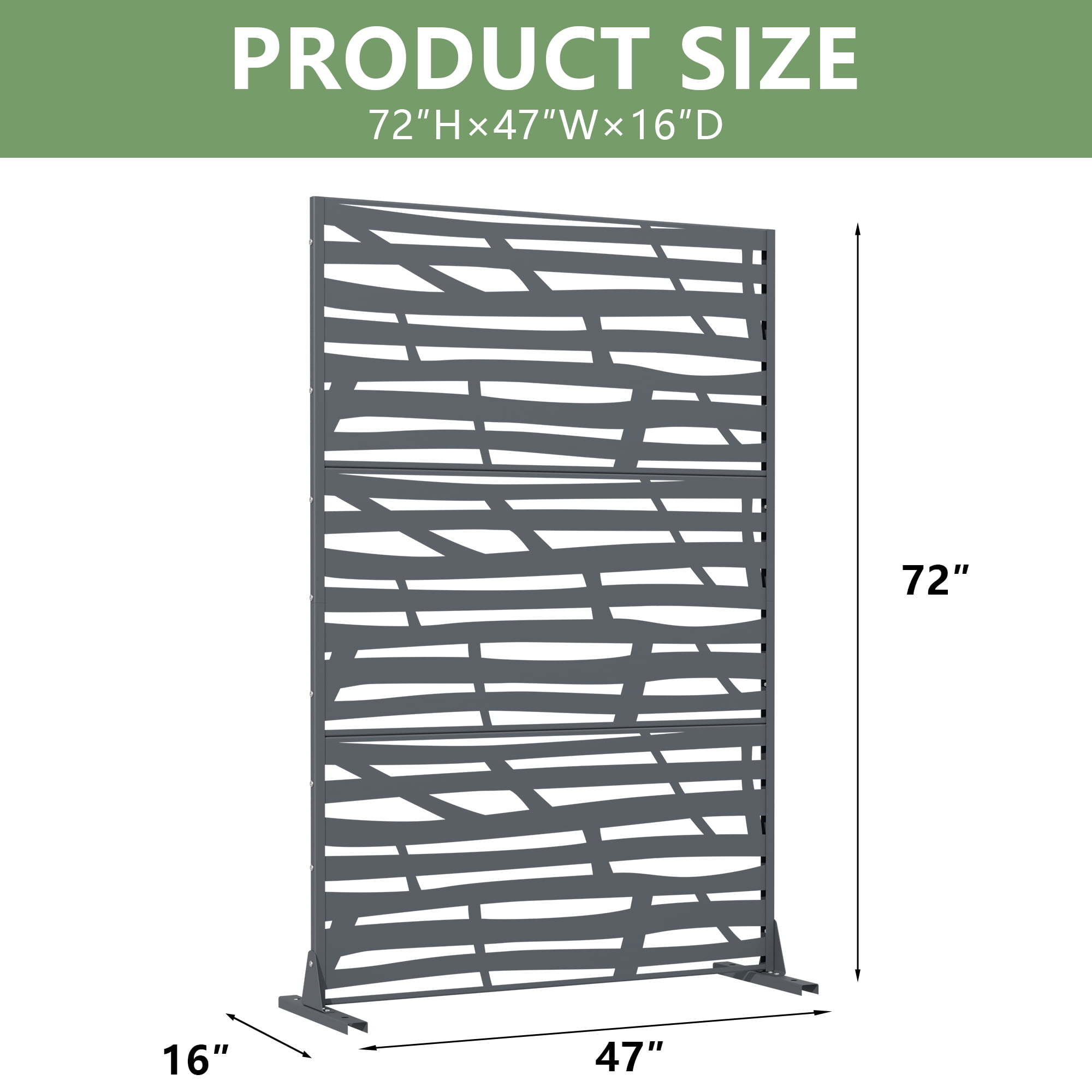Privacy Metal Screen Fence Panel