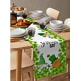 thumbnail image 4 of St. Patrick'S Day Dwarf Border Clover Table Runners for Dining Room Coffee Home Decor Tablecloth Table Cover, 4 of 5