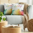 thumbnail image 5 of Ambesonne Saying Throw Pillow Cover 2 Pack, Spring Lettering, 20", Multicolor, 5 of 7