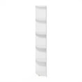 thumbnail image 5 of Furinno Econ 5-Tier Corner Shelf Bookcase, Bookshelf, White, 5 of 6
