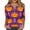 Purple #074, variant on Halloween Shirts Women Funny 3/4 Sleeve T Shirts Horror Pumpkin Printed Pullover Spooky Button V Neck Tops Holiday Three Quarter Length Blouses, XL