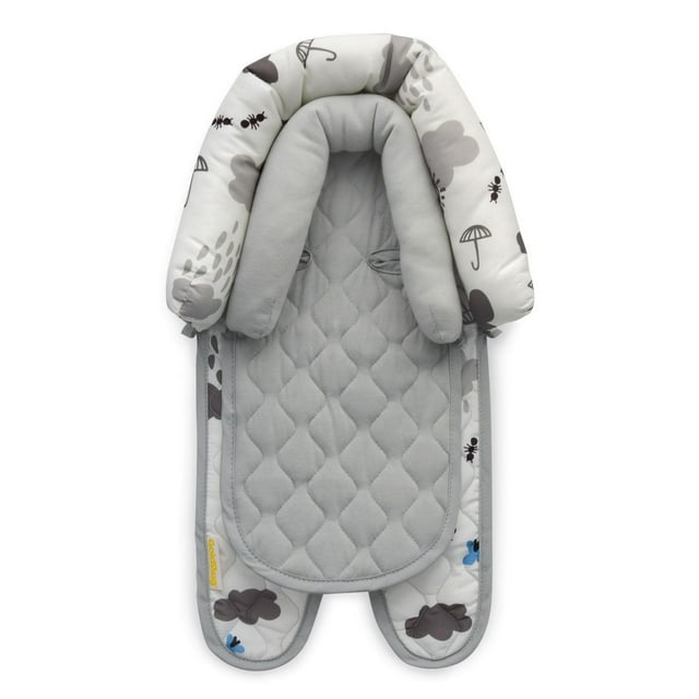 Goldbug Baby Car Seat Duo Head Support, Universal Insert for Newborns and Infants, Unisex Clouds