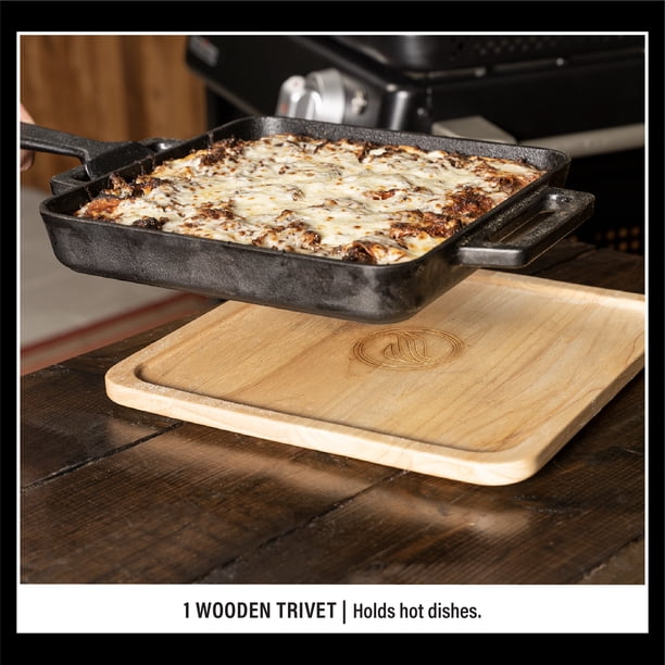 Blackstone Cast Iron Deep Dish Pizza Kit with Removable Handle and