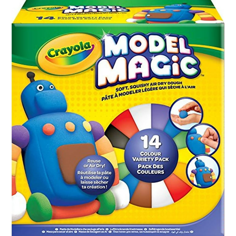  Crayola Model Magic Deluxe Variety Pack Kids Modeling Clay  Alternative, Assorted Colors, (14 Pack), 7 oz : Toys & Games