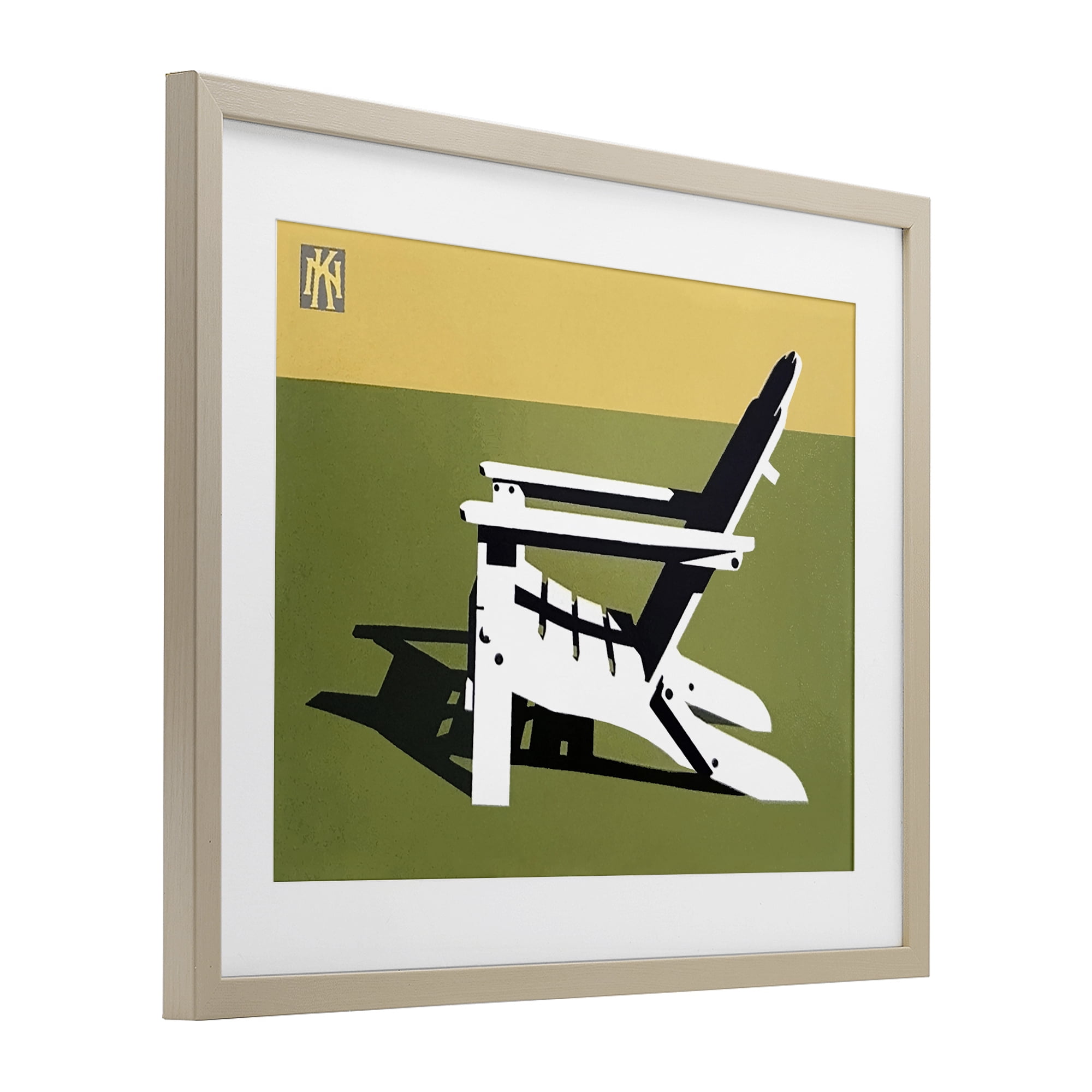 Stupell Industries Minimal Sunlit Lounge Chair Birch Framed Print Under Glass, design by Jadei Graphics