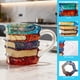 thumbnail image 4 of Taza de libro pintada a mano, diseño de vidrio 3D, novedosa taza de café con libros apilados, regalo literario para profesores y amantes de los libros., 4 of 6