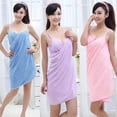 thumbnail image 1 of 140cm*70cm Bath Towel Fashion Women Girls Portable Quick Drying Magic Bath Towel Beach Spa Bathrobes Bath Skirt, 1 of 5
