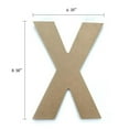 thumbnail image 2 of Lerman decor's wood letter X, 2 of 4