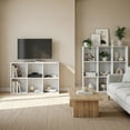 thumbnail image 5 of Jpiziso 5 Cube Storage Organizer 35.98"x 9.45" x 24.09" Bookcases with Closed Back for Home Office, Living Room, Bed Room White, 5 of 7