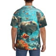 thumbnail image 3 of KLL Underwater Swimming Guinea Pig Print Men's Shirt Short Sleeve Button Down Summer Cuba Beach Shirts- Large, 3 of 5