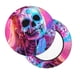 thumbnail image 2 of Balery Neon Skull With Milkshake Fundas de asiento para taburete de bar redondo de tela de terciopelo ajustables que protegen de arañazos y manchas para sillas de 14 a 17 pulgadas.-12 inch, 2 of 7