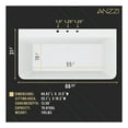 thumbnail image 7 of Vault Series 67 in. x 32 in. Flat Bottom Acrylic Freestanding 77 Gallon Soaking Bathtub with Center Drain in White, 7 of 7