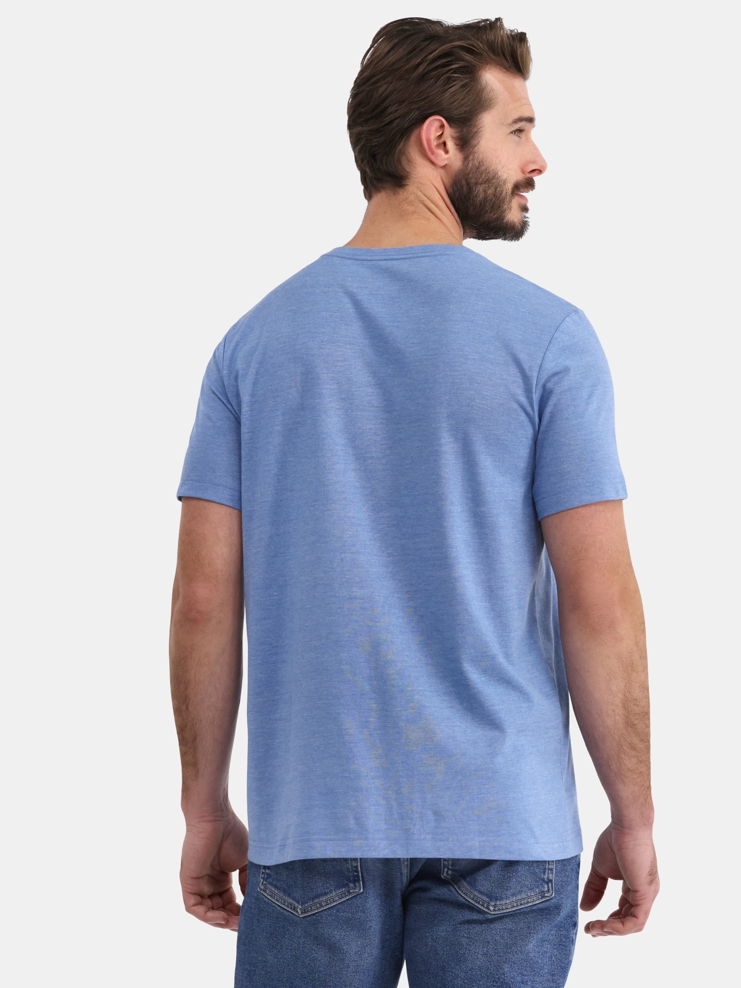 George Men's and Big Men's Lightweight V-Neck Tee with Short Sleeves, Sizes XS-3XL