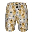 thumbnail image 4 of Naloa Music Dancing Cat Men's Beach Shorts, Surfing shorts, Swim trunks, Quick Dry Swim Trunks for Surfing Beach Fun - Large, 4 of 9