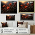 thumbnail image 4 of Designart "Sunset Horizon With Red Poinsettia Blooms" Poinsettias Floater Framed Wall Art Prints, 4 of 5