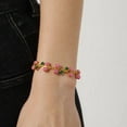 thumbnail image 4 of Lightweight Stainless Steel Cherry Oil Drop Bracelet Fashionable Jewelry Piece, 4 of 12