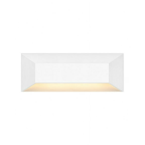 2.6W 1 Led Large Rectangular Deck Sconce In Modern-3 Inches Tall And 8 Inches Wide-Matte White Finish Hinkley Lighting 15228Mw