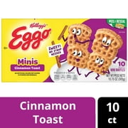 Eggo Minis Cinnamon Toast Waffle Bites, Frozen Breakfast, 10.75 oz, 10 Count, Regular