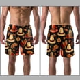 thumbnail image 3 of luoweisi Men's Beach Shorts Quick Dry Swim Trunks with Mesh Lining Thanksgiving Hat S, 3 of 5
