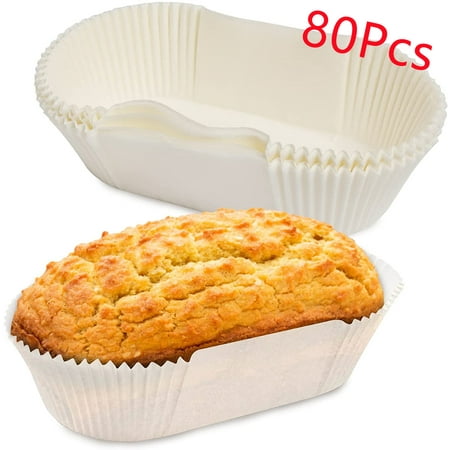 

Artrylin 80Pcs Loaf Bread Liner Disposable Loaf Liner Rectangle Paper Liners Non-Stick Paper Liner for Loaf Pans