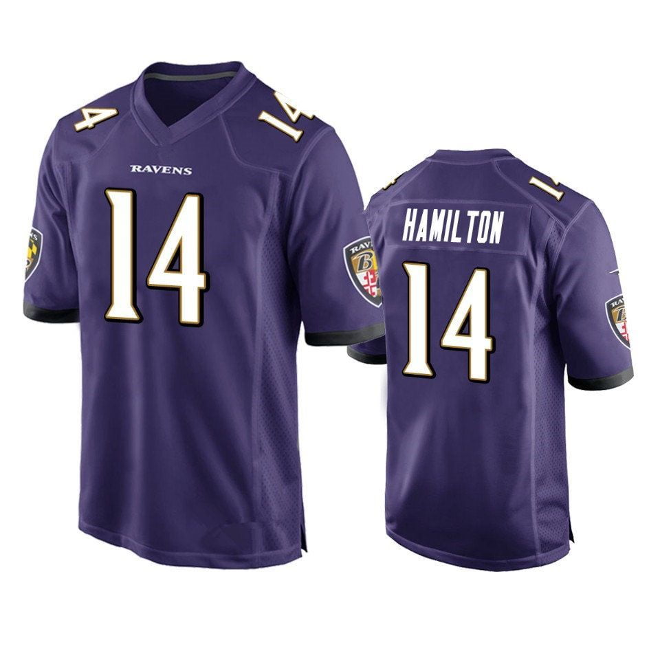 Limited Men's Justice Hill Purple Home Jersey #43 Football, 44% OFF