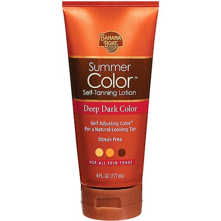 Banana Boat Summer Color Self-Tanning Lotion Deep Dark Color - 6 Ounces