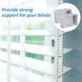 thumbnail image 2 of 4 Pieces Blind Brackets 2 Inch Low Profile Box Mounting Bracket for Headrail (White), 2 of 7
