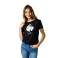thumbnail image 2 of Coraline Full Moon Silhouette Women's Black Crew Neck Short Sleeve Baby Tee-XL, 2 of 7