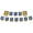 Blue, variant on Jiibva Eid Mubarak Paper Banner Islamic Muslim Hanging Bunting Banner Ramadan Mubarak Party Hanging Garland for Fireplace Wall