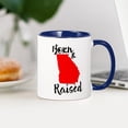 thumbnail image 3 of CafePress - Georgia Born And Raised - 11 oz Ceramic Mug - Novelty Coffee Tea Cup, 3 of 4