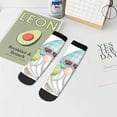 thumbnail image 7 of Fuzoiu Summer Gnome,Cute Gnome Print Adult Socks, Crew Moisture-wicking Socks, Unisex Cushion Crew Socks,Casual Sports Ankle Socks, 7 of 7