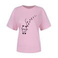 thumbnail image 3 of My Orders Cute Summer Tops for Women Floral Red Shirts for Women Trendy Workout Shirts Women Womens Summer Tops Dressy Casual for Older Women Drop Shoulder Longline, 3 of 3