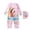 j-361Light Pink125, variant on Summer Girls Swimsuit Long Sleeve Bathing Suit With Hood Sun Rash Guard For Kids Beach Pool Brazilian With Cartoon / Flower Print Beachwear