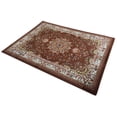 thumbnail image 2 of Nevita Collection Isfahan Persian Traditional Medallion Design Area Rug Rugs (Brown, 5' 3" x 7' 1"), 2 of 4