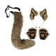 thumbnail image 5 of Conjunto de orejas y cola de animal Yuyangstore Orejas de gato y cola larga Hierba amarilla, 5 of 8