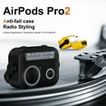 thumbnail image 4 of for AirPods 3rd Generation 2021 Case Cover with Swivelling Handle, Cute Radio Design with Locking Cap Silicone Rubber Shockproof Protective Cover for AirPods 3rd Gen 2021, LightGray, 4 of 7
