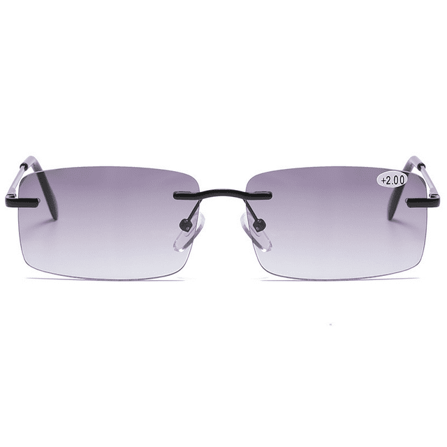 EIGTHTAIL Rimless Full Reading Glasses UV400 Protection Spring Hinge Sunglasses Anti Blue Light Computer Readers for Men Women Non Bifocals +1.00~4.00