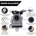 thumbnail image 3 of Kit carburetor pour todeuse à gazon 52cc, 49cc, 43cc with joint, pipe, spark plug and fuel filter (14 pieces), 3 of 4