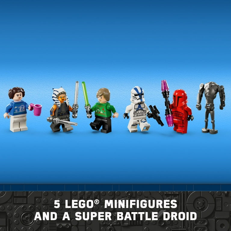 LEGO Star Wars 2024 Advent Calendar for Kids Building Set with 6 Star Wars Figures and 18 Mini Toys 75395