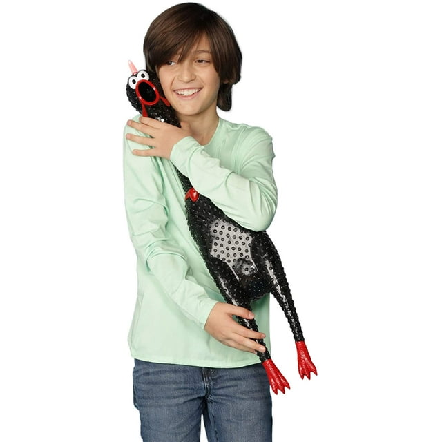 Animolds Crazy Huge Rubber Chicken 29 Inch Giant Screaming Noise Makers for Parties, Pranks