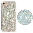 thumbnail image 5 of Allytechgroup Glitter Bling Case Compatible with Apple iPhone SE 2022/2020 3rd 2nd Gen iPhone 7 8 for Girls Women, Slim Fit Soft TPU Back Cover Anti-Scratch Bumper Shockproof Phone Case, White, 5 of 5