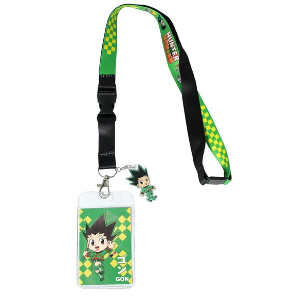 Hunter X Hunter Gon Merch ID Badge Holder Breakaway Lanyard w/ Acrylic Charm