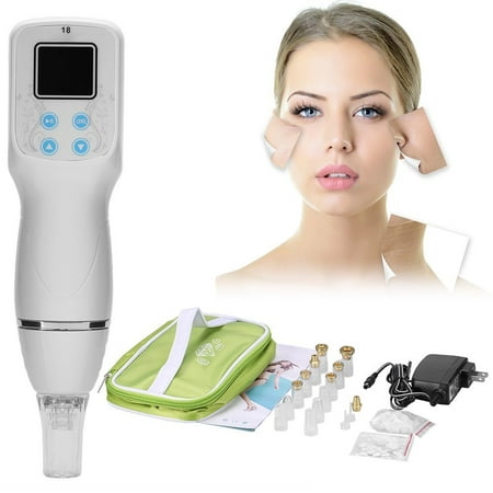 Diamond Microdermabrasion Pore Vacuum Blackheads Clean Suction Extraction Tool, Desalination Scar Removal Exfoliates Skin Care Massage Beauty